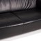 2-Seater Black Leather Sofa from Laauser 3