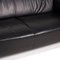 2-Seater Black Leather Sofa from Laauser 3