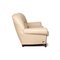 Cremefarbenes 3-Sitzer Sofa aus Leder & Holz von Nieri 8