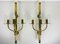 Mid-Century Modern Brass and Acrylic Glass Cinema Wall Lamps, 1950s, Set of 2 2