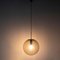 Large Blown Light Smoked Pendant Light from Limburg Glashütte, 1960s 6