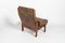 Swedish Modern Patchwork Leather Armchair with Ottoman, 1960s 7