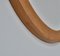 Vintage Danish Modern Oval Mirror In Oak with Leather Strap, 1967, Image 6