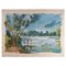 Laconic Landscape, Lake and Countryside, Paper, Image 1