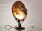 Vintage Agate Slice Tischlampe aus Messing, 1970er 3