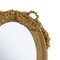 Neoclassical Regency Style Gold Foil Hand Carved Wooden Mirror, 1970s 2