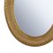 Neoclassical Regency Style Gold Foil Hand Carved Wooden Mirror, 1970s 4