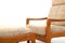 Highback Lounge Chair & Ottoman by Jens-Juul Christensen for JK Denmark, 1970s, Set of 2 9