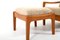 Highback Lounge Chair & Ottoman by Jens-Juul Christensen for JK Denmark, 1970s, Set of 2 8