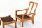 Highback Lounge Chair & Ottoman by Jens-Juul Christensen for JK Denmark, 1970s, Set of 2 10