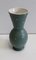 Vaso in ceramica verde menta con motivo a pois giallo di Jazba, anni '50, Immagine 3