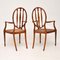Antique Satinwood & Cane Armchairs, Set of 2 4