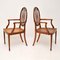 Antique Satinwood & Cane Armchairs, Set of 2, Image 3