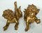Italian Carved Wood Gilded Angels, Late 19th Century, Set of 2 2