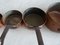 Mid-Century Copper Pan Set, Set of 6 9