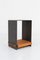 Vintage Black Side Table with Wooden Part, Image 5