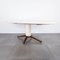 Vintage Marble & Wood Dining Table form Cantu, 1940s, Image 2