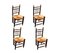 Antique Rustic Dining Chairs, Set of 4 9