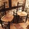 Antique Rustic Dining Chairs, Set of 4 2