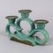 Französischer Art Deco Kerzenhalter aus Keramik, 1940er 4