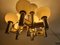 Vintage Italian Brass & Chrome Chandelier by Gaetano Sciolari for Sciolari 1