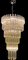 Lámpara de araña grande con prismas de cristal de Murano, años 70, Imagen 5
