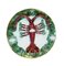Platos decorativos de mayólica con cangrejo y langosta, años 40. Juego de 2, Imagen 6