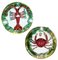 Majolica Decorative Plates with Crab and Lobster, 1940s, Set of 2 1