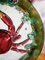 Majolica Decorative Plates with Crab and Lobster, 1940s, Set of 2 3