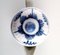 Jarra de moka alemana antigua estriada en azul de porcelana, siglo XIX, Imagen 2