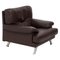 Melodie Brown Leather Armchair from Ligne Roset, Image 1
