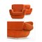 Vintage Brick Color Armchairs 4