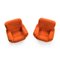 Vintage Brick Color Armchairs 2