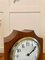 Horloge de Cheminée Antique Edwardienne en Acajou Incrusté des Huit Journées 3