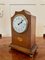 Horloge de Cheminée Antique Edwardienne en Acajou Incrusté des Huit Journées 4