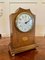 Reloj de repisa de ocho días eduardiano antiguo de caoba con incrustaciones, Imagen 2
