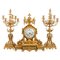 Louis XVI Style Gilt Bronze Fireplace Trim, Set of 3 1