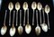 Small Vermeil & Solid Silver Gilded Spoons, Set of 12 4