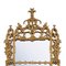 Chippendale Handcrafted Rectangular Gold Foil Wood Mirror, Spain, 1970s 2