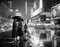 Rainy Time Square, 1953, Silver Gelatin Fibre Print, Oversized 1