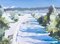 Snow Drive, Original Art Oil on Canvas, 2013, Image 1