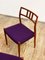 Danish Purple Teak 79 Dining Chairs by Niels Otto Møller for J.L. Møllers, 1950s, Set of 4 14