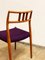 Danish Purple Teak 79 Dining Chairs by Niels Otto Møller for J.L. Møllers, 1950s, Set of 4 9