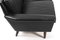 Mid-Century Danish Black Leather Sofa and Lounge Chair, 1950s, Set of 2, Image 10