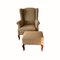 Wingback Chair & Ottoman from Hotel Le Meridien, 1990s , Set of 2 15