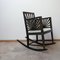 Antique Swedish Sunburst Rocking Chair 6