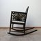 Antique Swedish Sunburst Rocking Chair 4