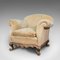 Antique French Beech Tub Armchair, Circa 1900 3