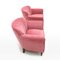 Pink Velvet Armchairs, 1960s, Set of 2 5