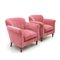 Pink Velvet Armchairs, 1960s, Set of 2 7